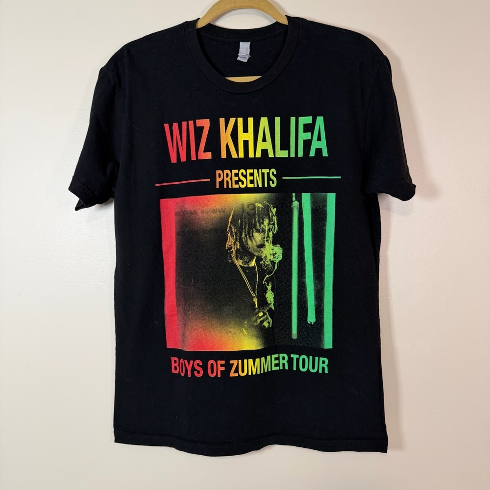 WIZ‎ KHALIFA “Boys of Zummer Tour” Tee Size M Streetwear Concert Indie Hip Hop